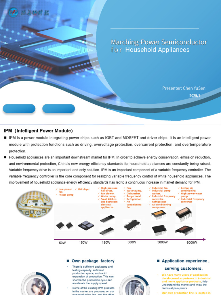 Intelligent Power Modules for Appliances | PDF | Mosfet | Home Appliance