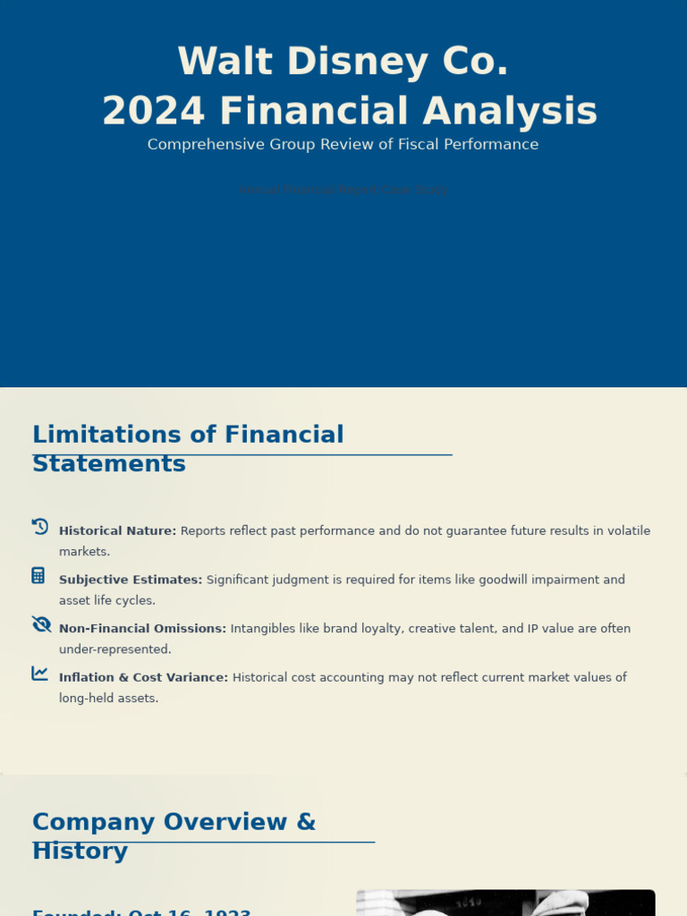 The Walt Disney Co. 2024 Financial Report | PDF | Goodwill (Accounting ...