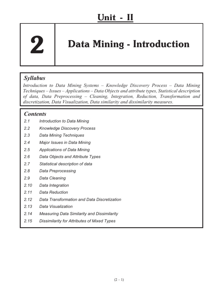 DWM Unit 2_260109_104442 | PDF | Mode (Statistics) | Mean