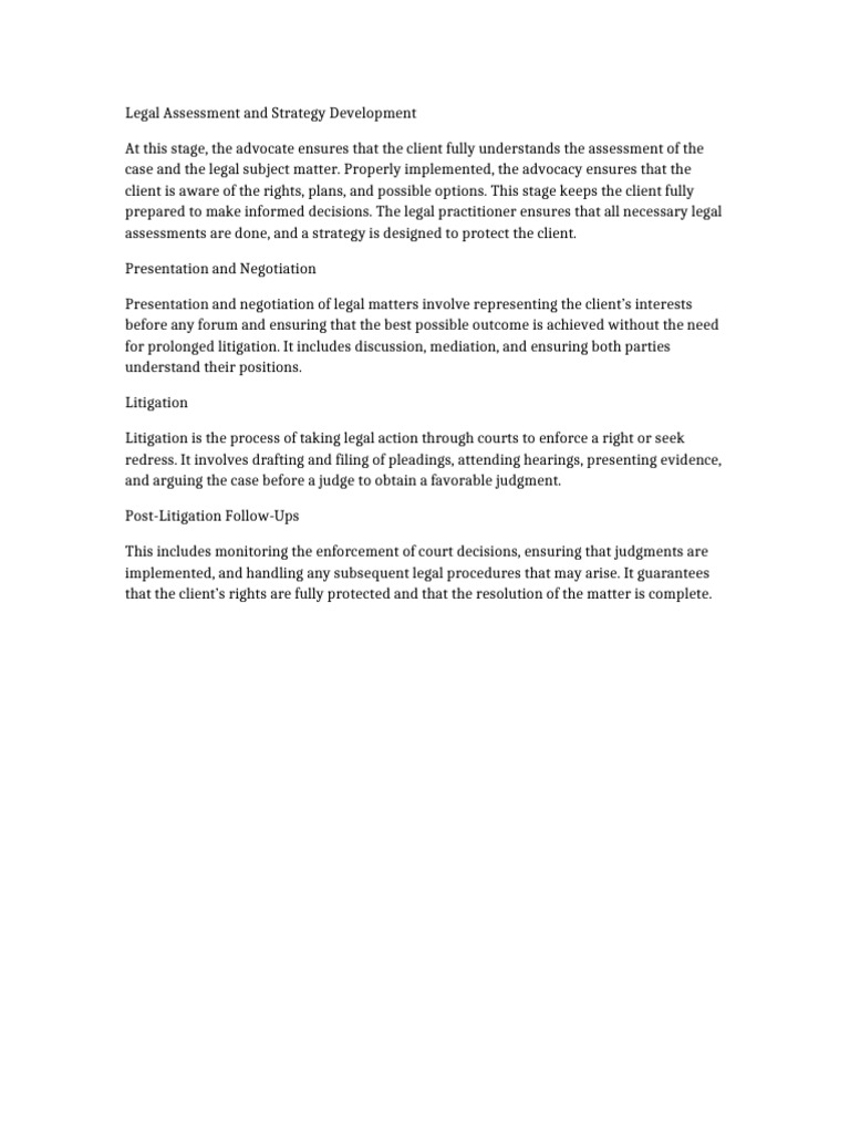 Legal Strategy and Litigation Guide | PDF
