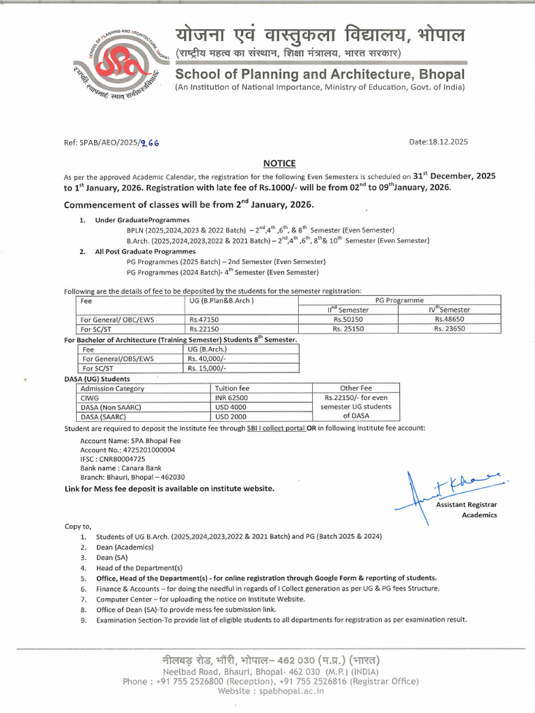 Notice For Registration-18!12!2025 | PDF