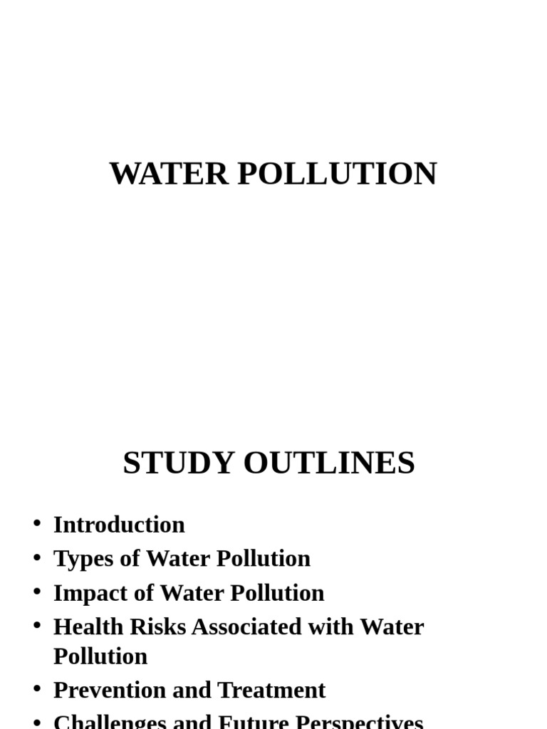 2.3 Water Pollution | PDF | Water Pollution | Drinking Water