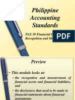 PAS 39 Financial Instruments Recognition and Measurements