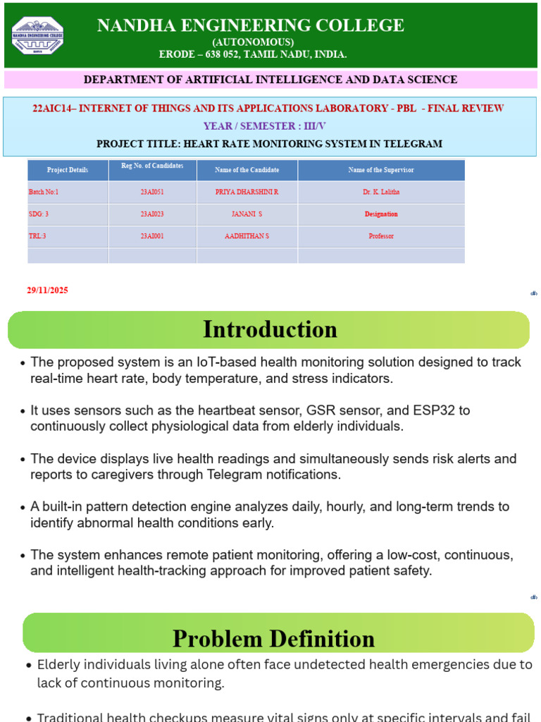 IoT Heart Rate Monitoring System | PDF | Internet Of Things ...