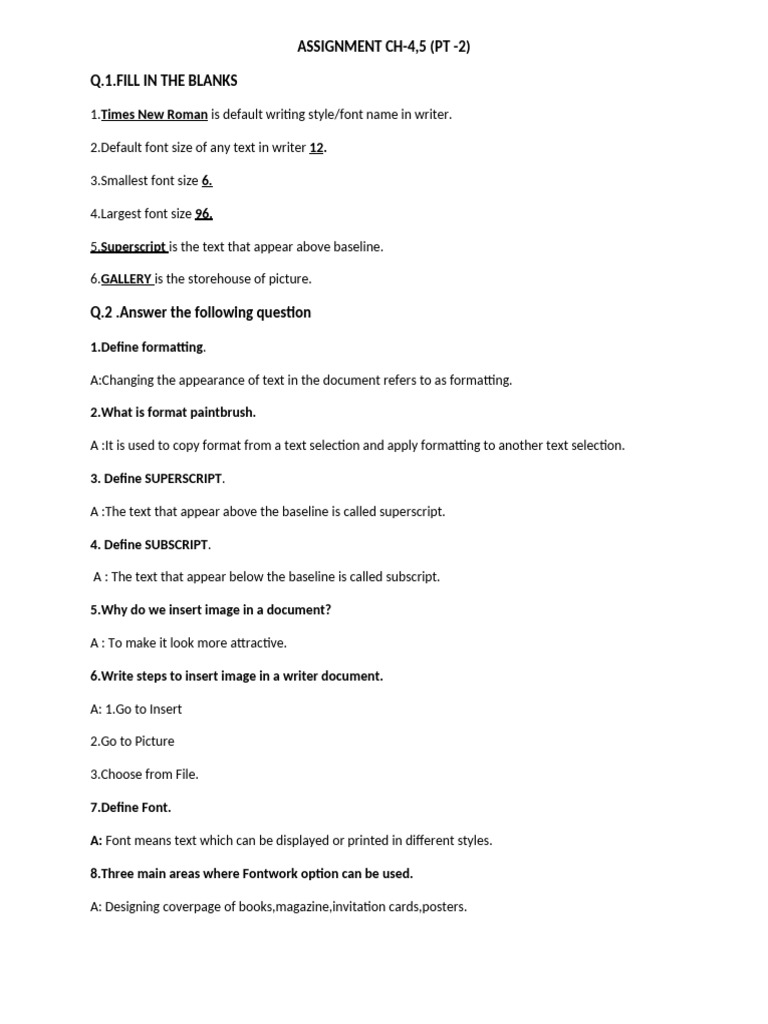 Formatting Basics and Font Usage Guide | PDF