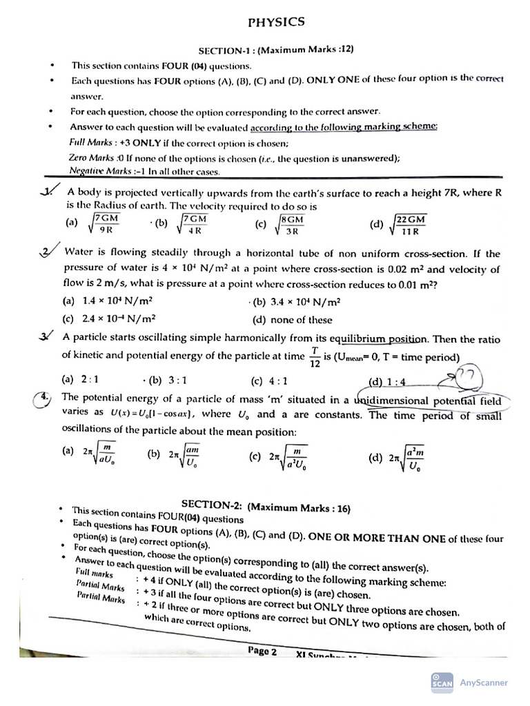 Module Test 3 Paper 2 | PDF