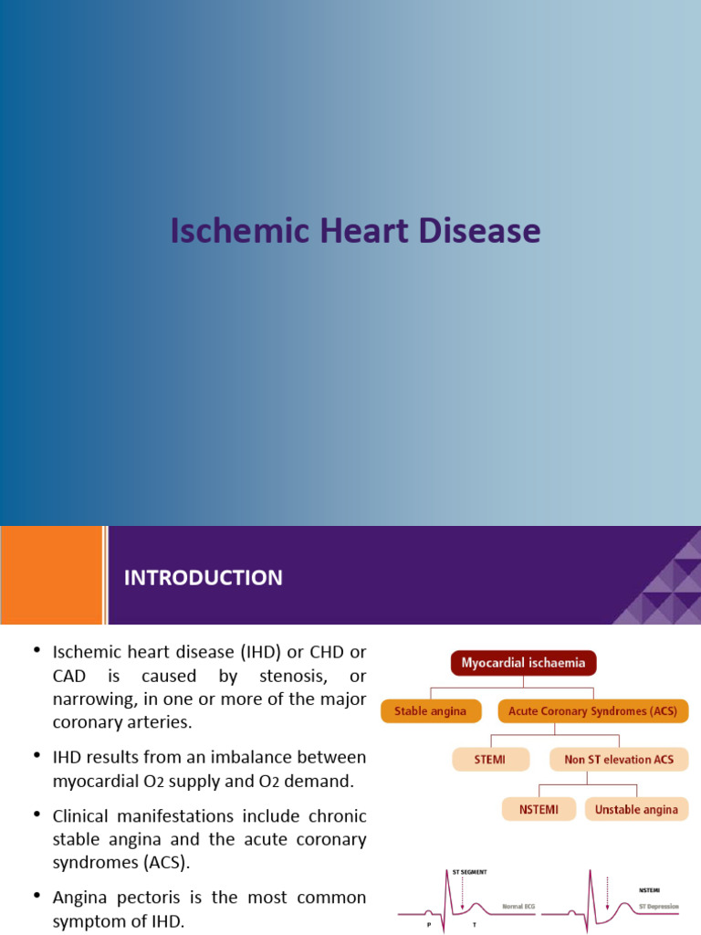 Ischemic Heart Disease Management Guide | PDF | Coronary Artery Disease ...