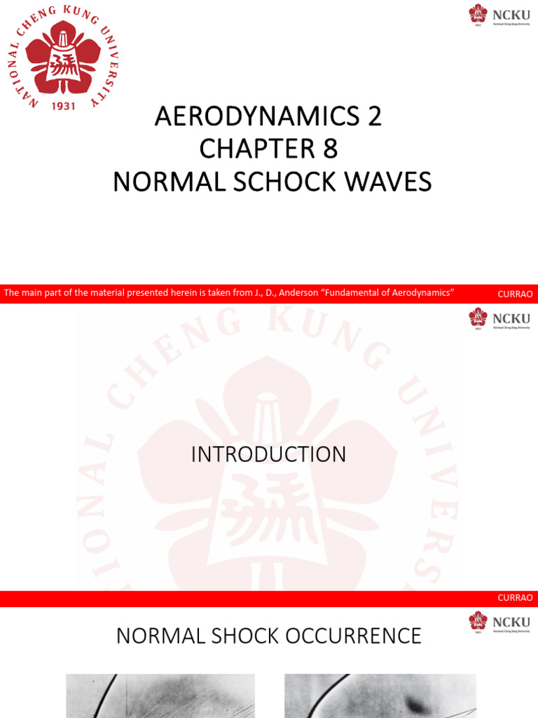 AERO2_CHAP8_2023 | PDF | Shock Wave | Mach Number