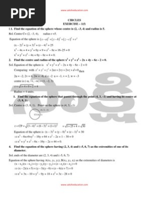 Circles 5 Circle Trigonometric Functions