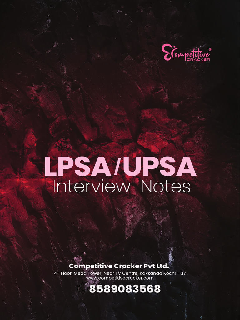 LPSA-UPSA Interview Notes (1) | PDF