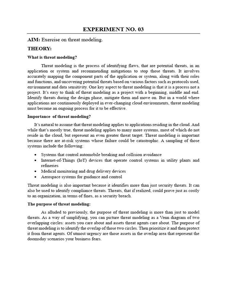 Experiment No.03 | PDF | Internet Of Things | Computer Security