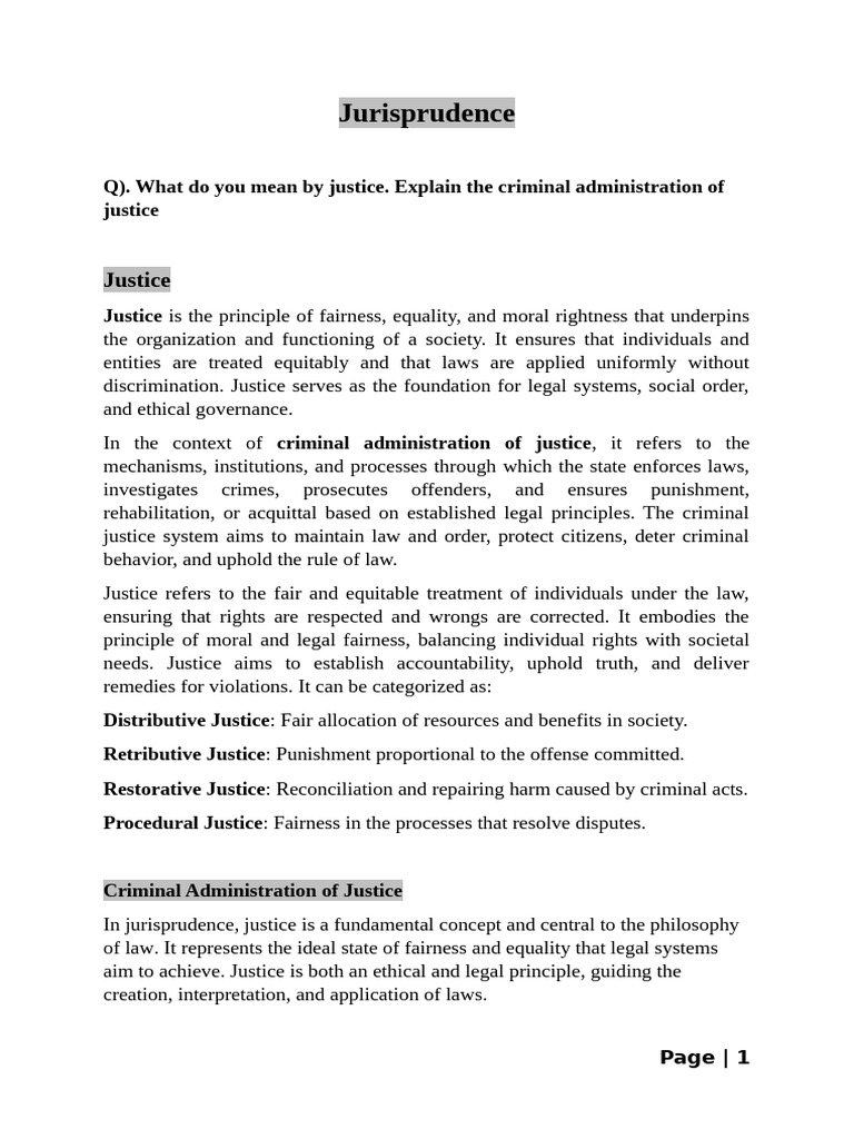Understanding Criminal Justice Systems | PDF | Justice | Crime & Violence
