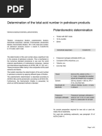Total Acid Number SOP for Oil Analysis | PDF | Titration | Chemistry
