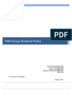TMX Dividend Policy