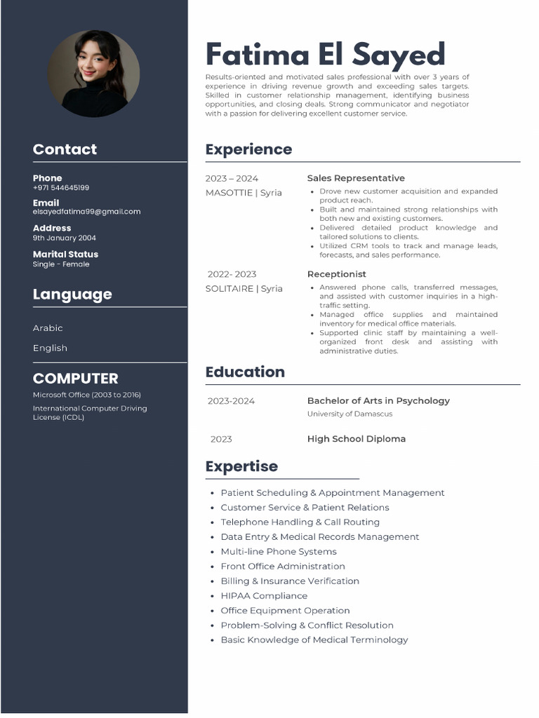 Fatima CV-1 | PDF