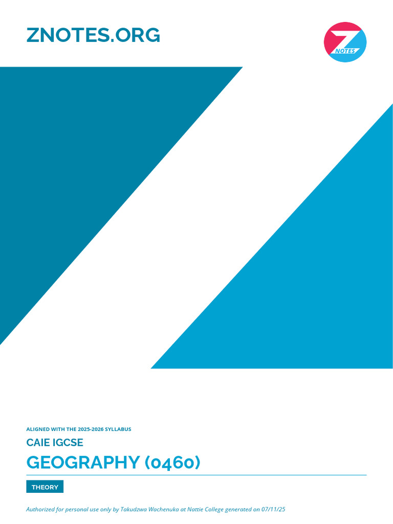 Caie - Igcse - Geography | PDF | Cost Of Living | Volcano
