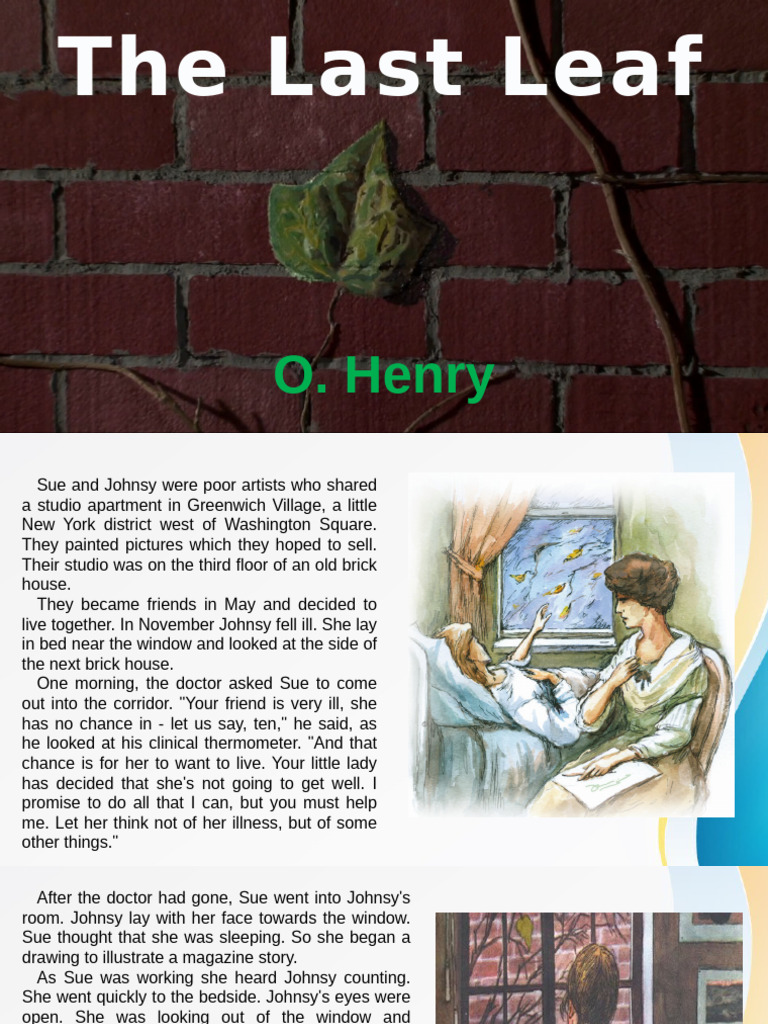THE LAST LEAF PPTX | PDF
