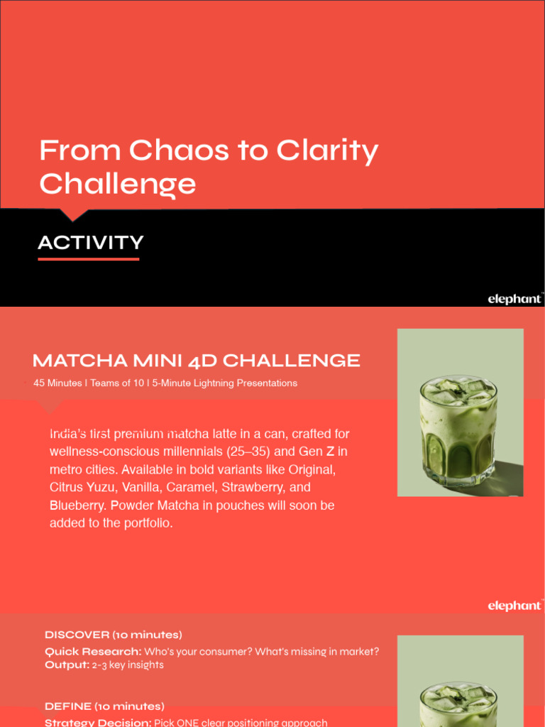 Matcha Mini 4D Challenge Overview | PDF