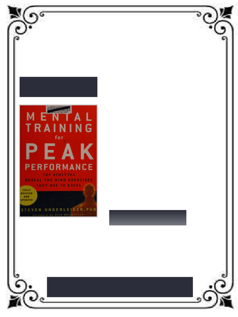 Mental Training for Peak Performance Top Athletes Reveal the Mind ...