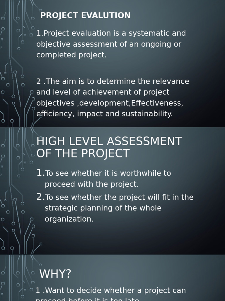 project evaluation | PDF | Risk | Economies