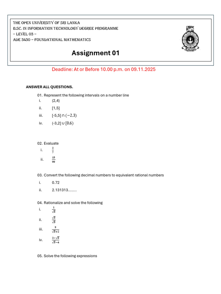Assignment 1 | PDF
