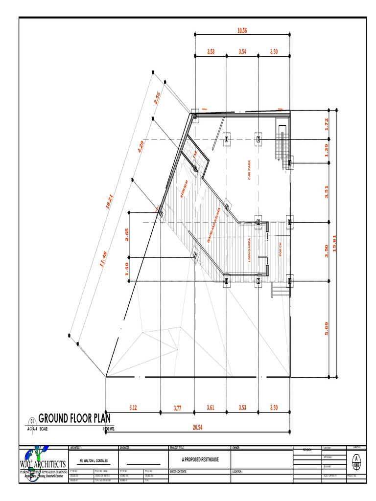 Proposed Resthouse Ground Floor Plan | PDF | Architectural Design ...