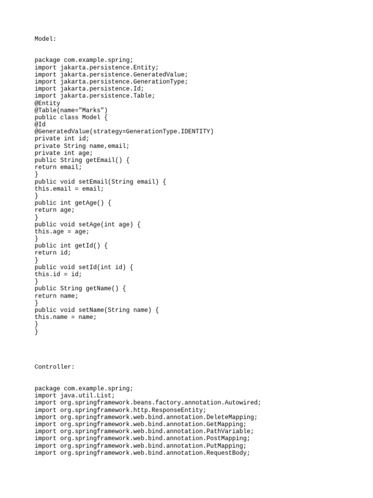 Spring Boot User Management API | PDF | Software Engineering | Databases