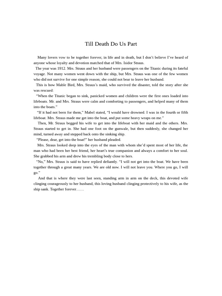 Till Death Do Us Part (1) PDF