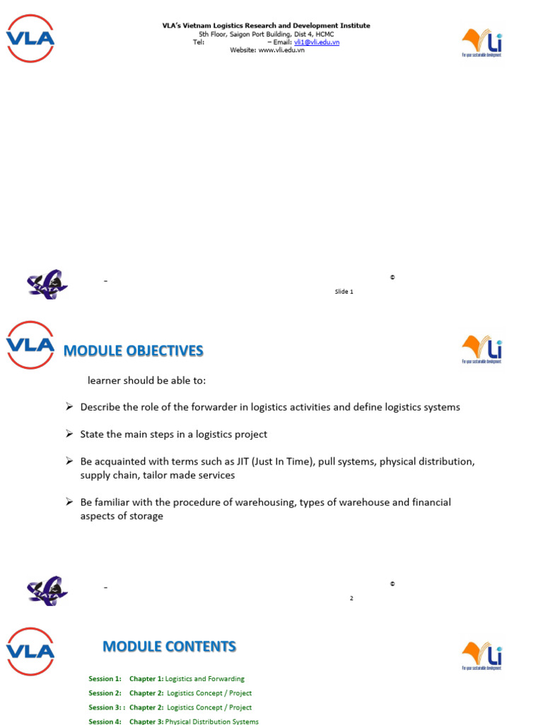 Logistics in Freight Management Module | PDF | Logistics | Cargo