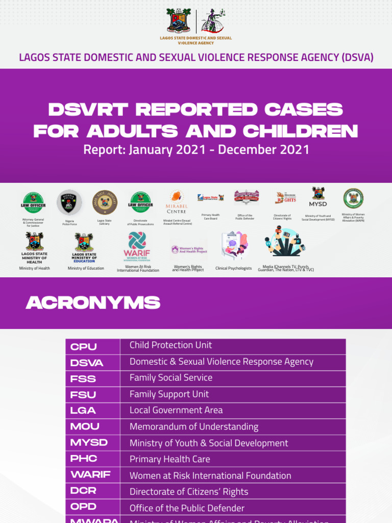 LAGOS STATE DOMESTIC AND SEXUAL VIOLENCE RESPONSE AGENCY (DSVA)- jan ...