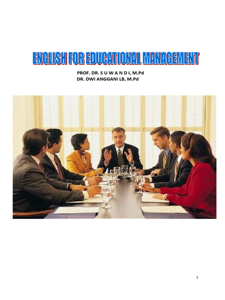 ENGLISH FOR EDUCATION MANAGEMENT | PDF | Reading Comprehension | Motivation