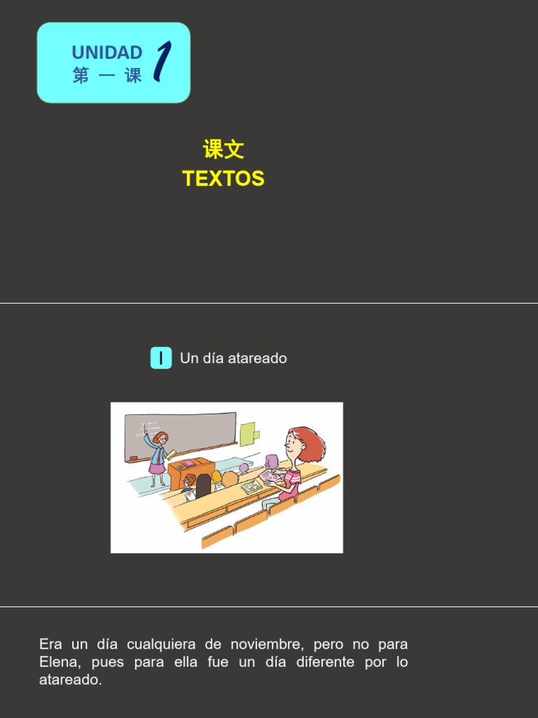 Un día atareado en la vida de Elena | PDF