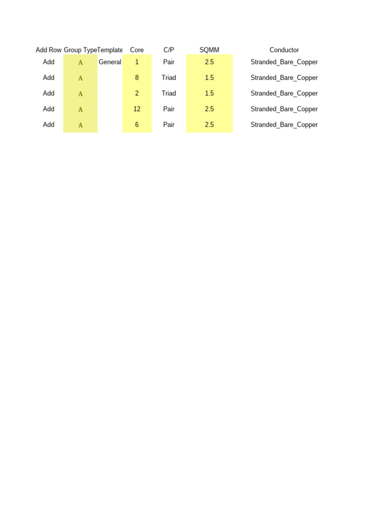 Cable Specifications and Types Overview | PDF | Electricity ...