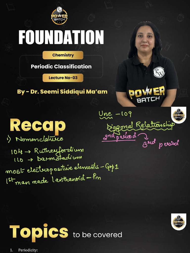 Periodic Classification 03 _ Class Notes | PDF