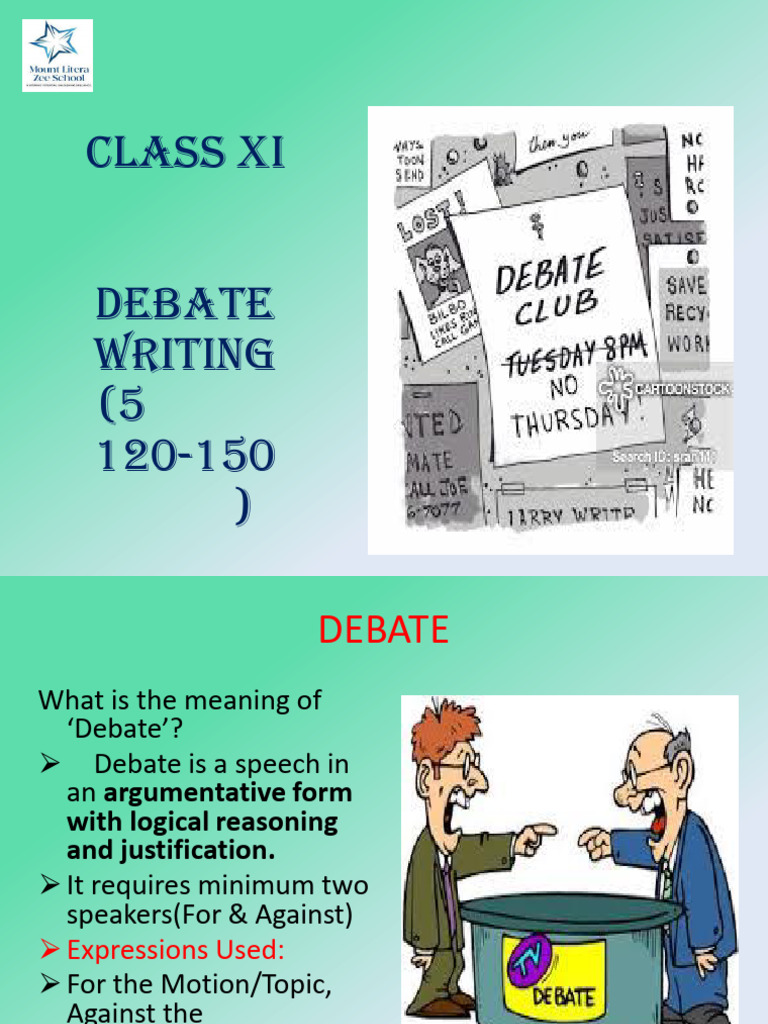 Guide to Writing a Debate Speech | PDF | Mathematics | Adolescence