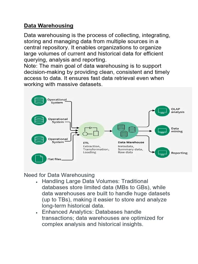 Understanding Data Warehousing Essentials | PDF | Data Warehouse ...