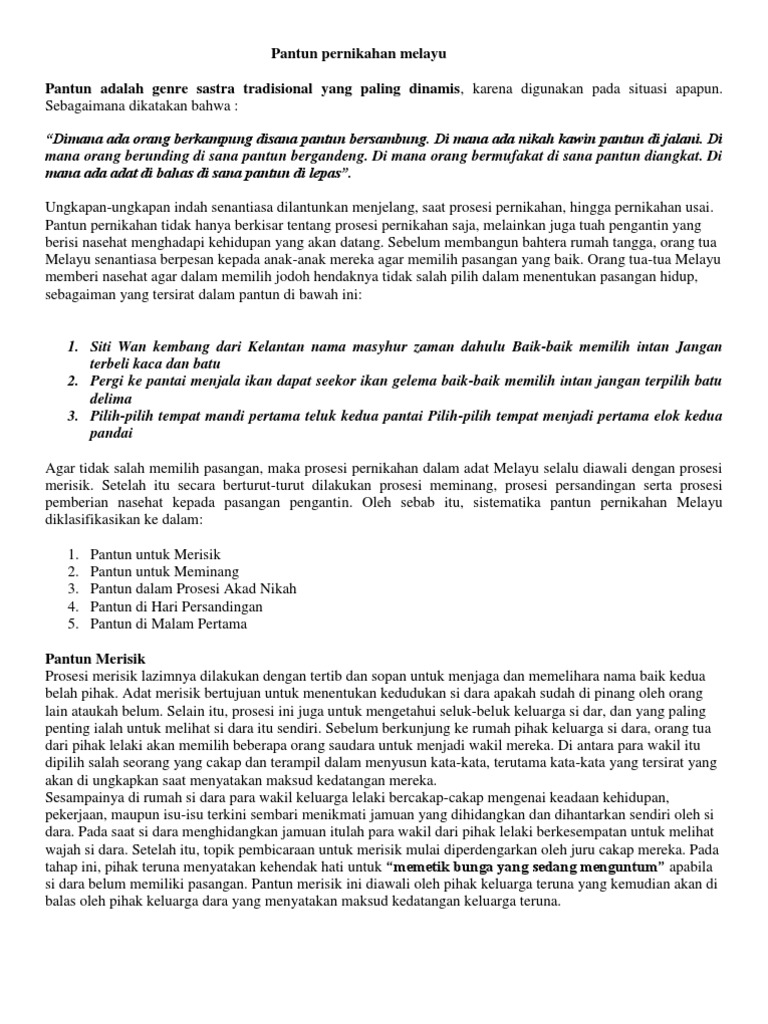 Surat Lamaran Nikah Islami