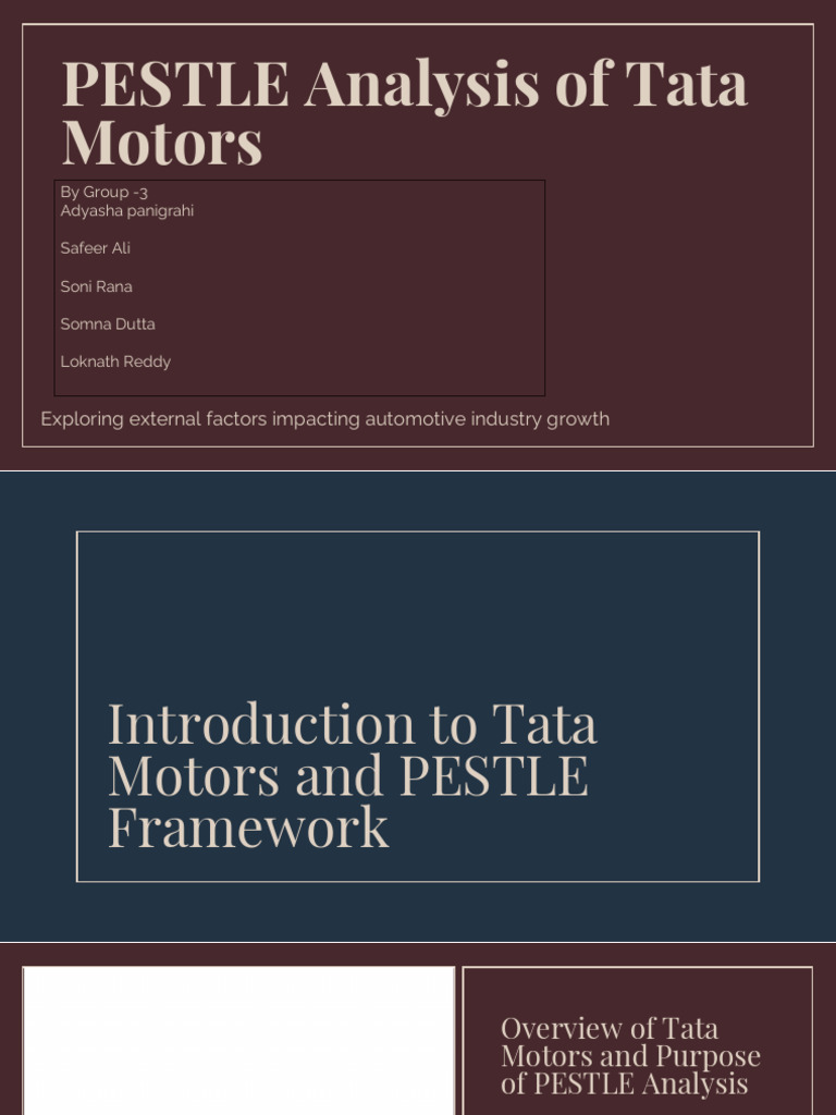 PESTLE Analysis of Tata Motors Insights | PDF | Sustainability ...