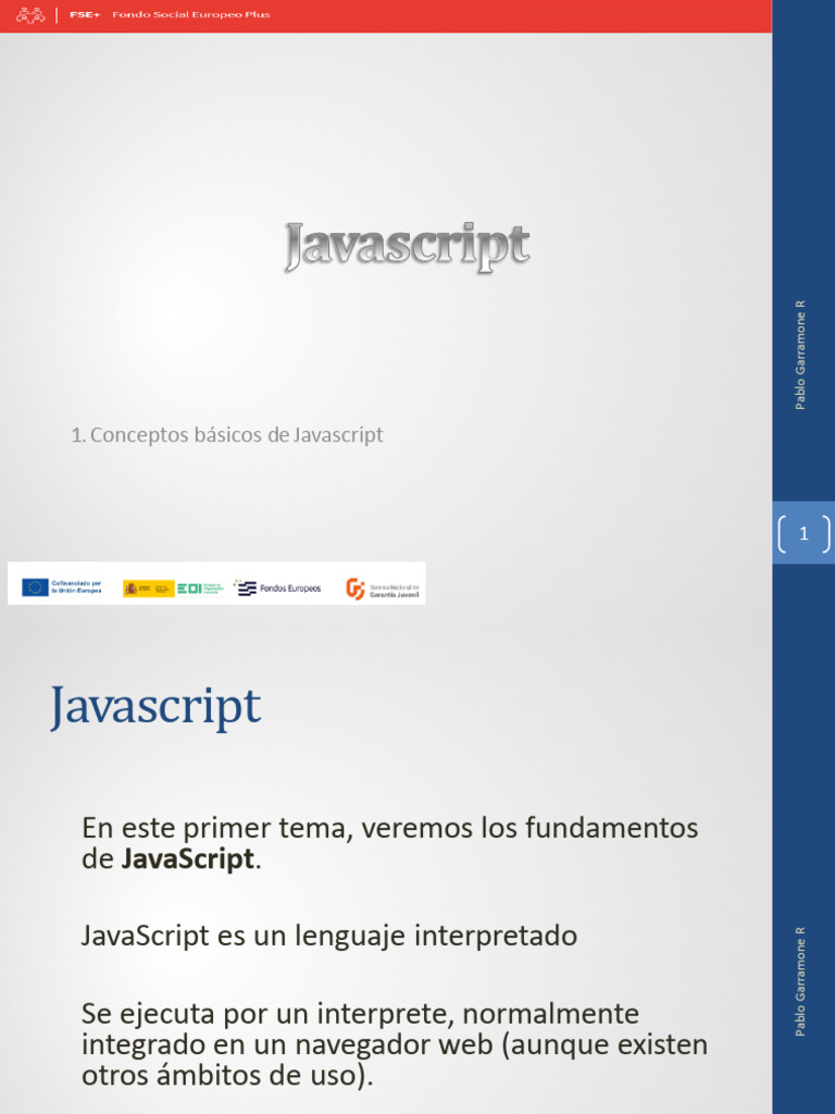 Fundamentos de JavaScript y ECMAScript | PDF | Script Java | HTML