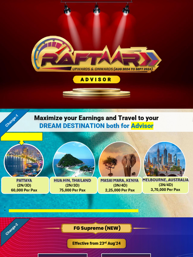 Travel and Earnings Incentives for Advisors | PDF | Demographic ...