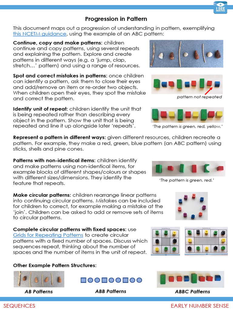 Progression in Pattern (2) | PDF