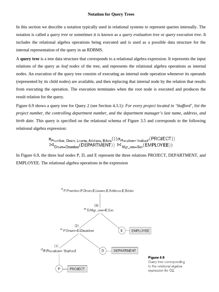 RA Query Evaluation | PDF