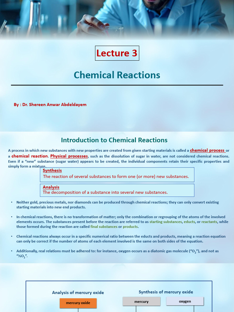 Chemical Reactions | PDF | Acid | Chemical Reactions