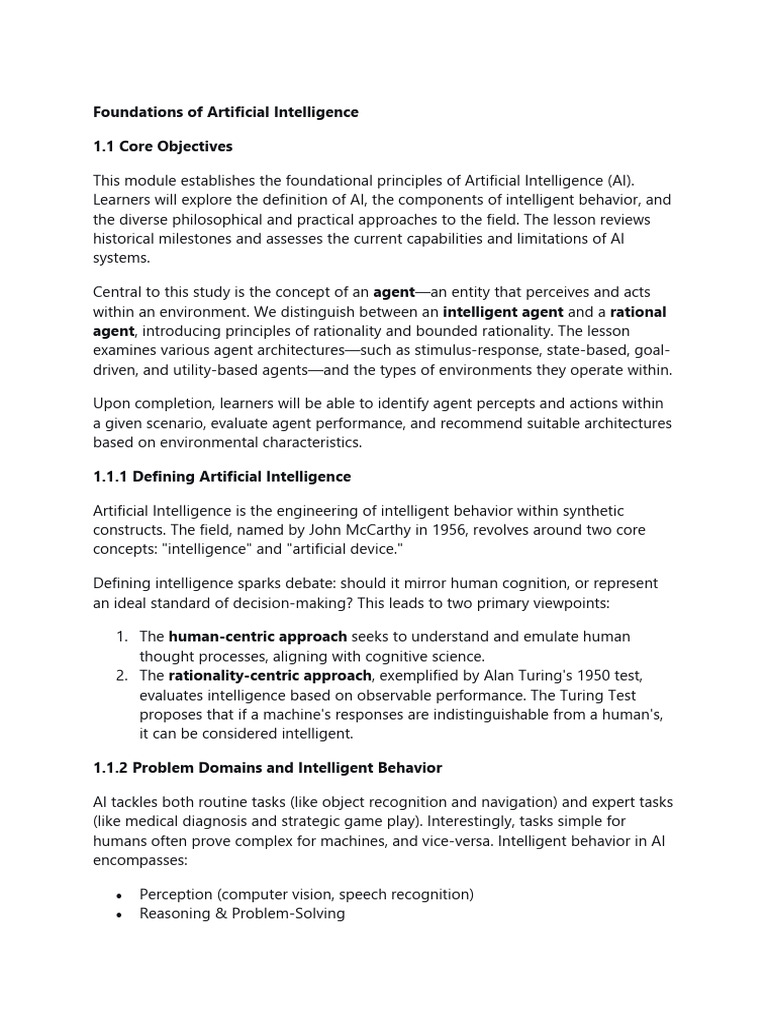001-Foundations of Artificial Intelligence | PDF | Artificial ...