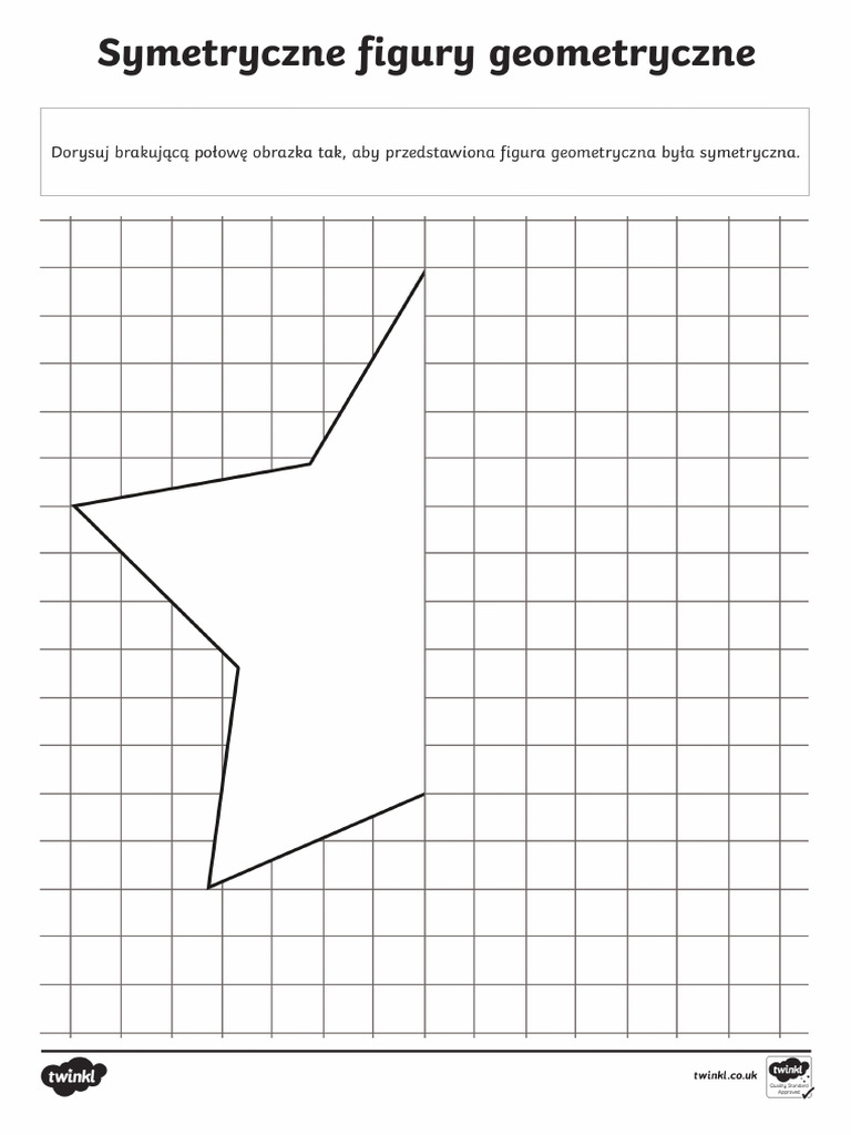 Symetryczne Figury Geometryczne i Ksztalty Karty Pracy | PDF