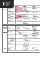 Exam Schedule