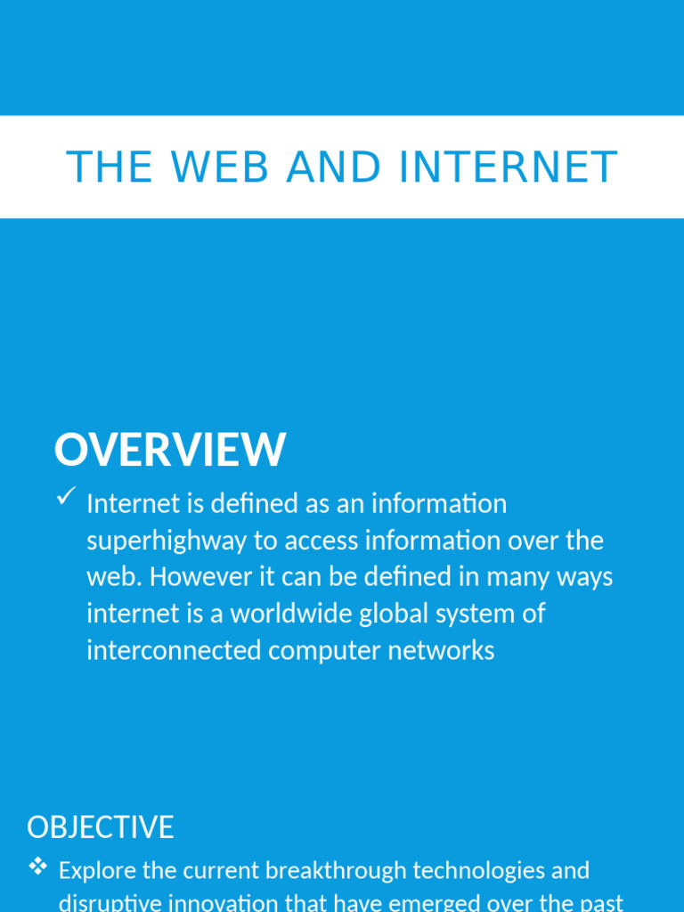 Evolution of the Internet and Web Technologies | PDF | World Wide Web ...