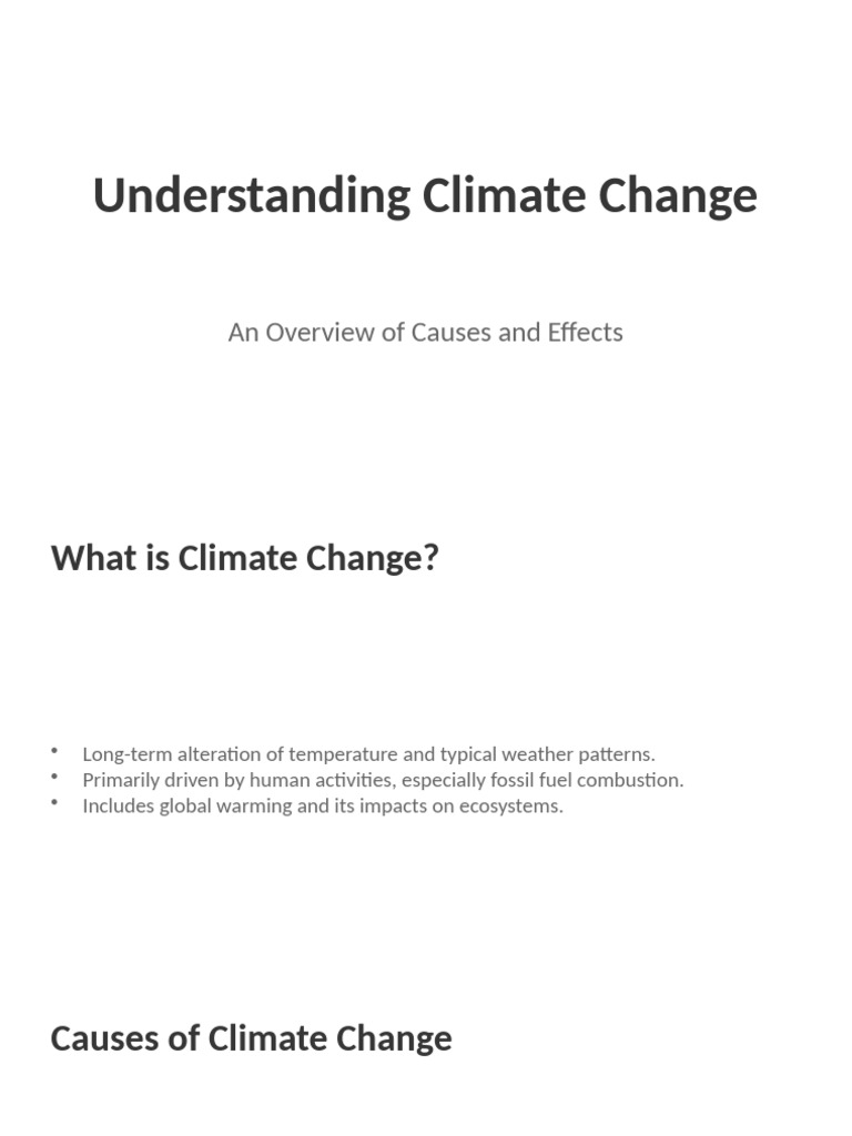 Understanding Climate Change (2) | PDF