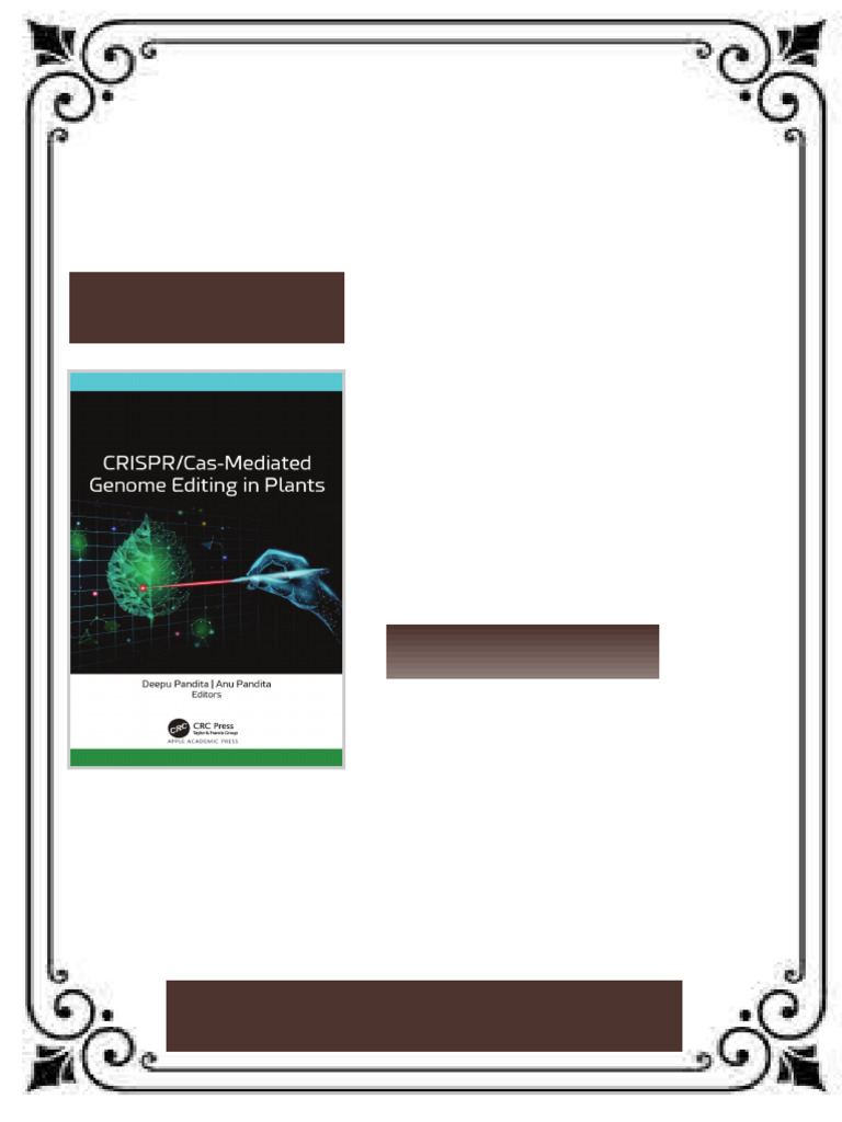 Crispr/Cas-Mediated Genome Editing in Plants Deepu Pandita eBook latest ...