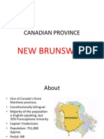 Canadian Province: New Brunswick
